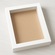 Premium Depth Box Frame | Shadow Box for 3D Casting, Miniatures (WHITE)